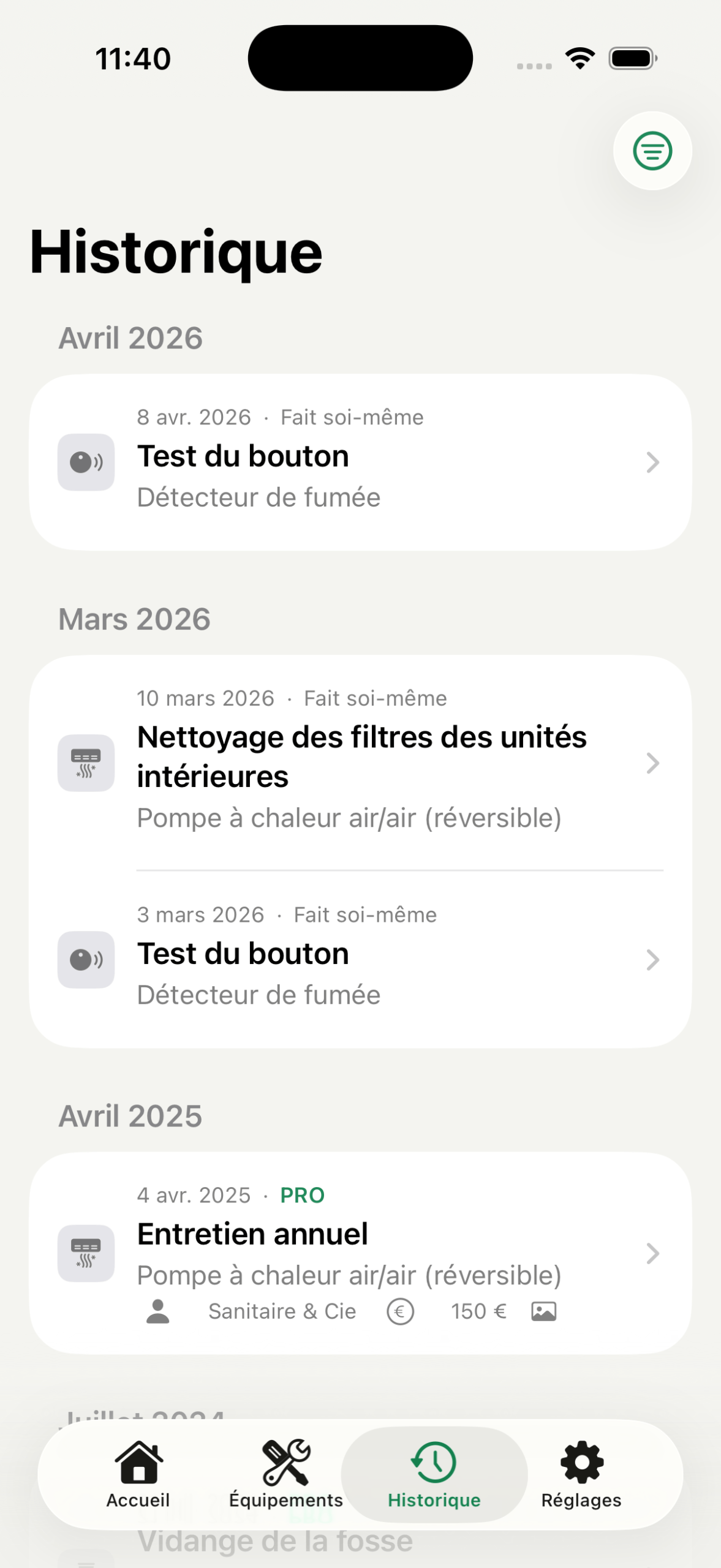CasaCheck — Historique